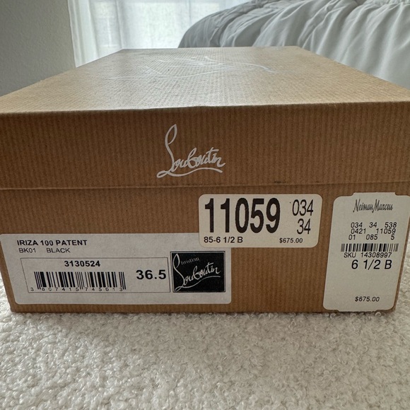 Christian Louboutin Iriza 100mm Heels Patent Leather - Picture 2 of 10